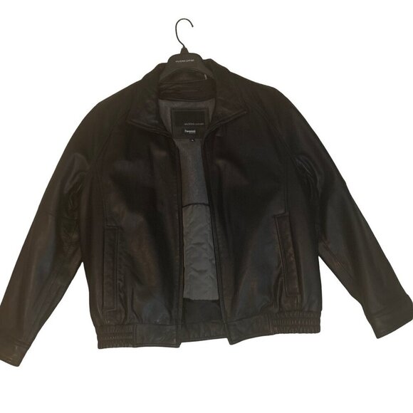 Wilsons Men's Thinsulate Insulation Lined Black Leather Jacket Size X Large